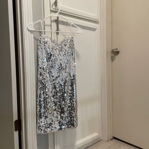 Lily rose strapless sequin white dress
